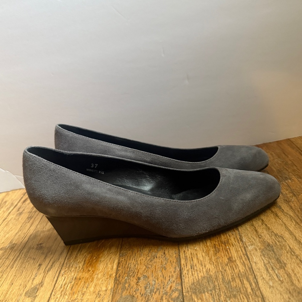 NEW unworn Tod’s grey suede wedges size 37 - Picture 8 of 12